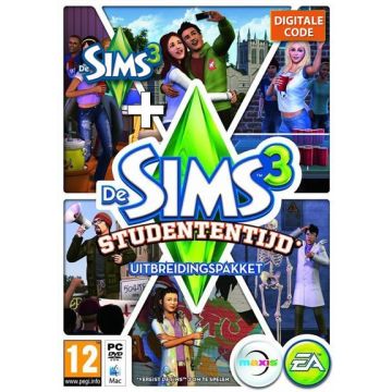 De Sims 3 + Studententijd uitbreiding Origin key Digitale Download